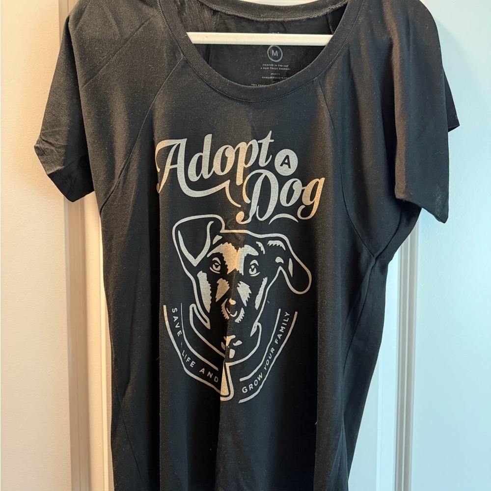 Sevenly Adopt A Dog Graphic Tee - Black
